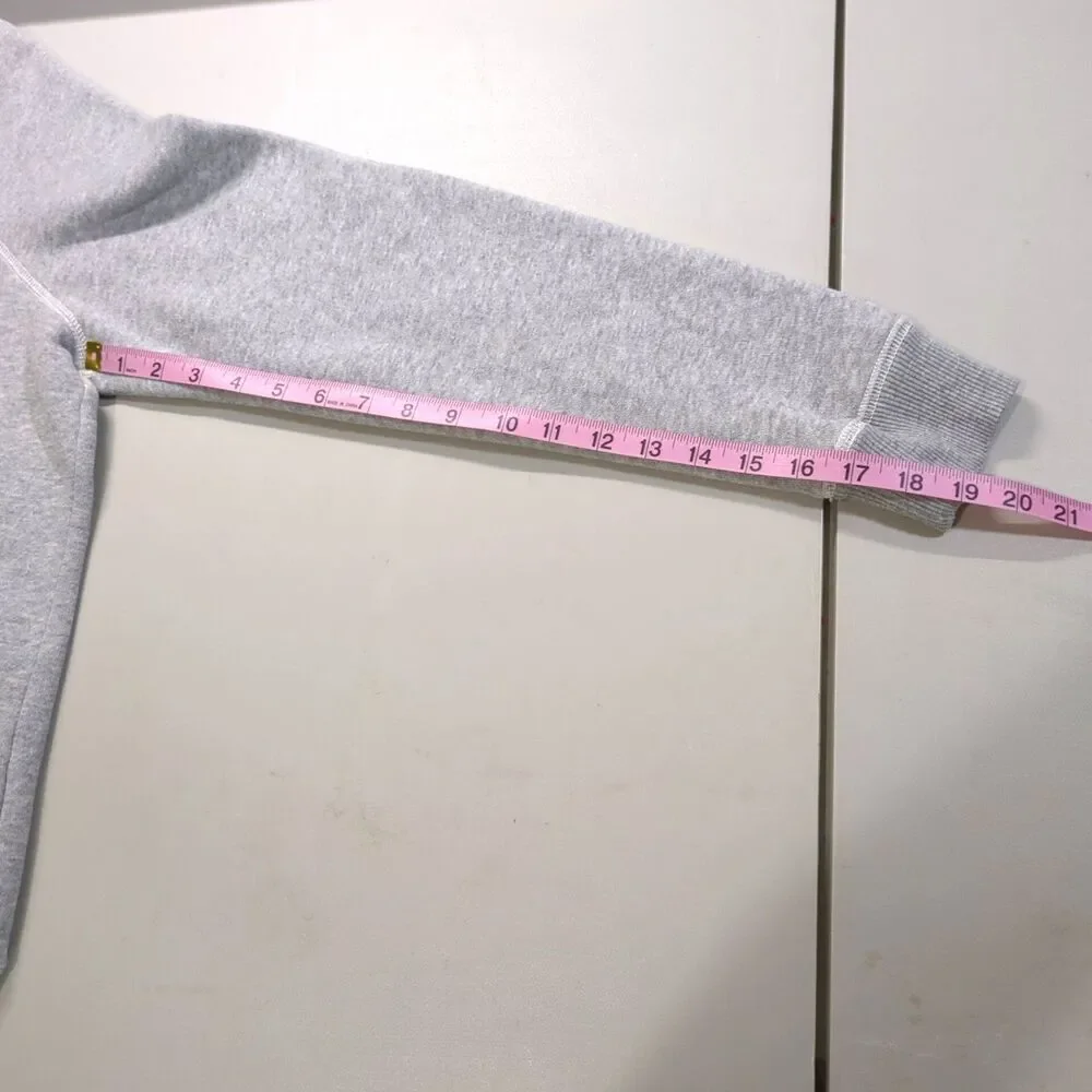 American Eagle Women's M Sequin Penguins Gray Sweatshirt Hello Good Looking